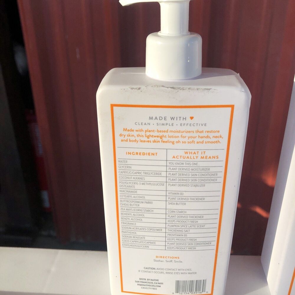 🎃 Native PUMPKIN SPICE LATTE Body Wash & Lotion, 18 oz, Limited Edition, 🎃 - Picture 3 of 7